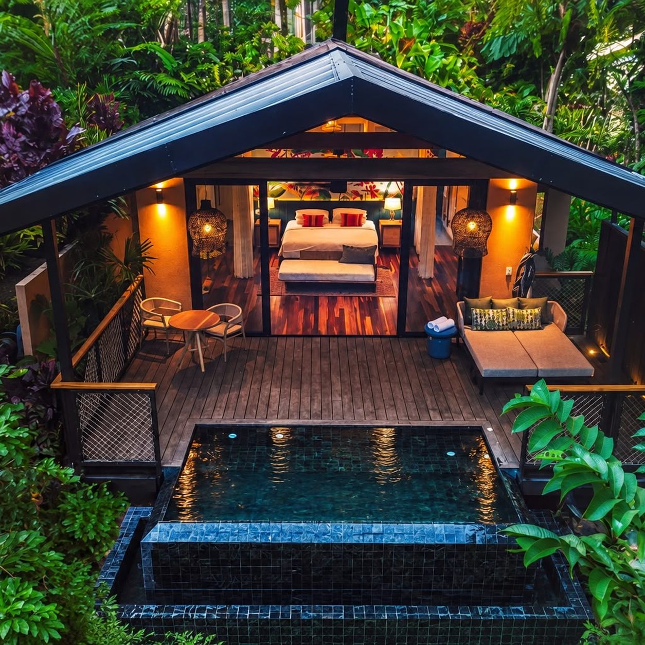 Private jungle villa with plunge pool at a Costa Rica wellness retreat